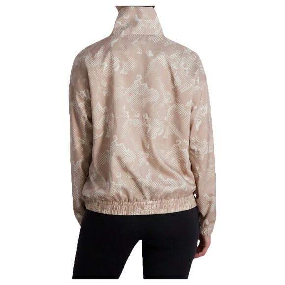 Reebok Women’s Mesh Lined Focus Track Jacket M‎ Camo Beige Zip Logo 2022 - Picture 2 of 12